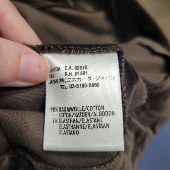 Escada Velvet Brown Trousers Size 44 - Picture 3 of 5